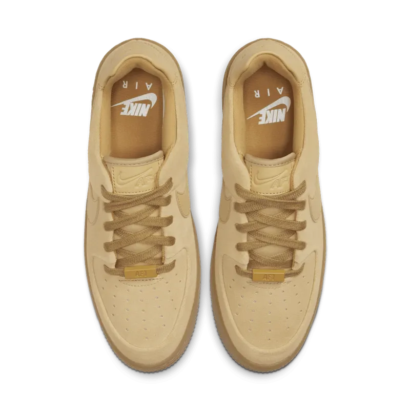 Nike Air Force 1 Sage Low Club Gold (W) Club Gold/Club Gold-Gum Light Brown (CT3432-700)