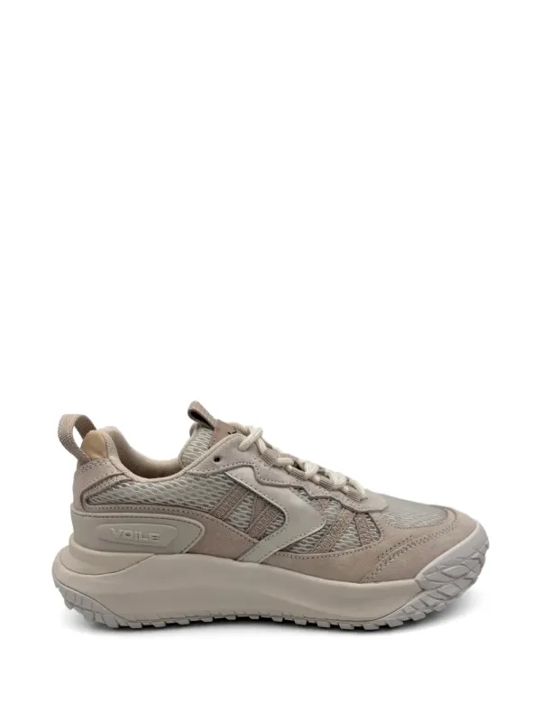 Voile Blanche Club Act sneakers with vlakken – Beige (CLUBACTSUEDE)