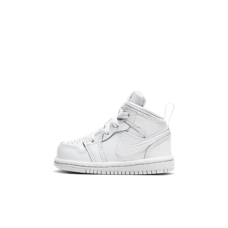 Jordan 1 Mid Triple White (TD) White/White/White (640735-126)