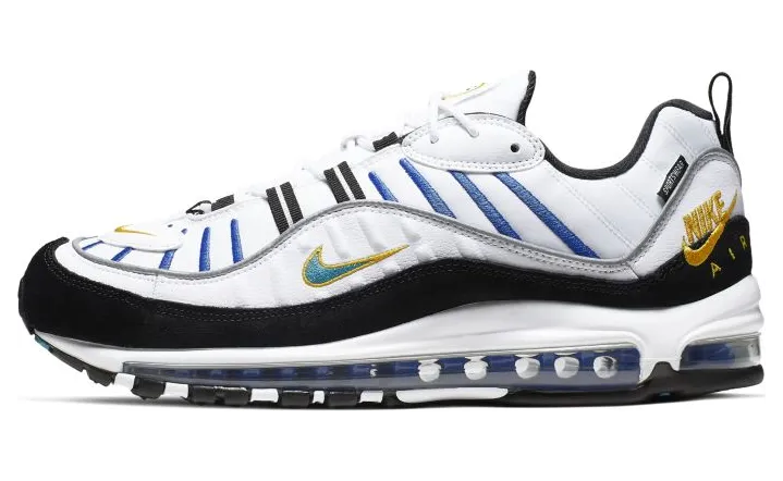 Nike Air Max 98 White Teal Nebula University Gold