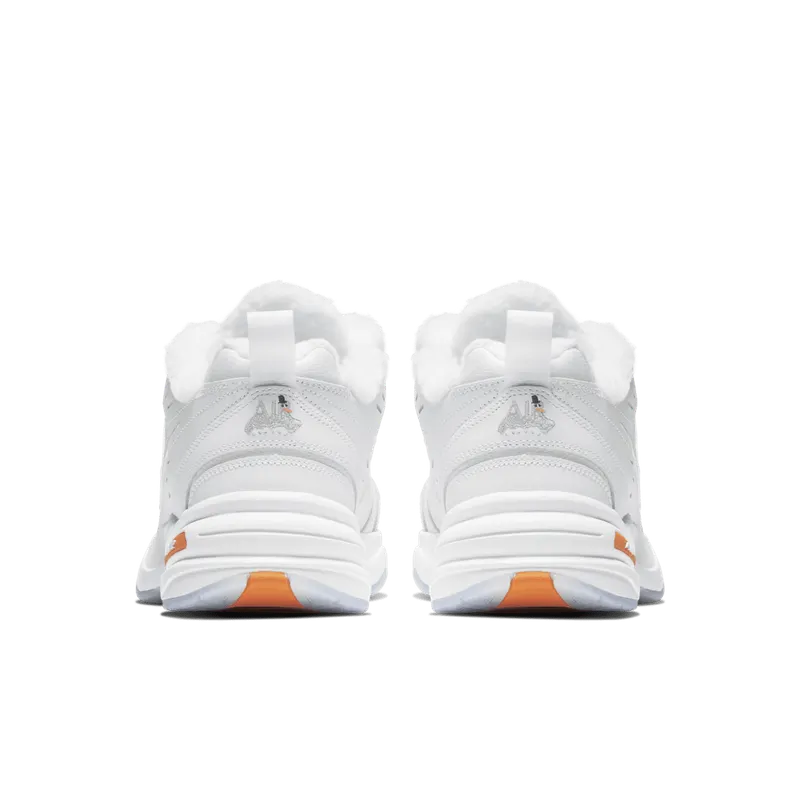 Nike Air Monarch IV Snow Day White/Total Orange-Metallic Silver (AV6676-100)