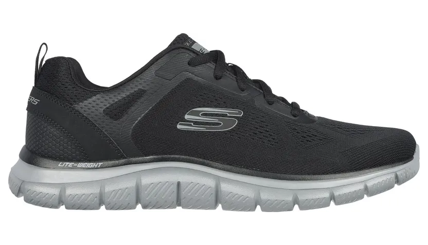 Skechers Track – Broader Sneaker Zwart/Houtskool