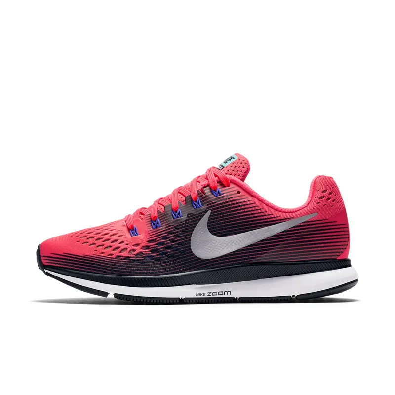 Nike Air Zoom Pegasus 34 Solar Red (W) “Solar Red / Black / Persian Violet / Metallic Silver” (880560-604)