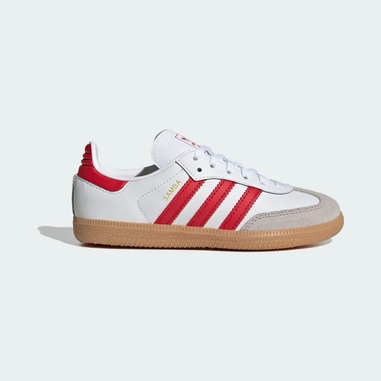 Adidas Samba OG Kids Cloud White / Better Scarlet / Gum (JQ2829)