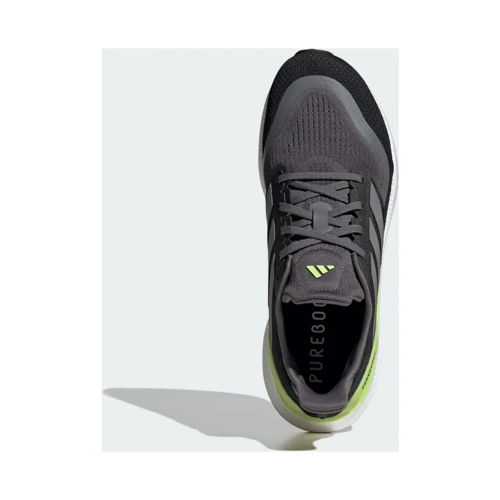 Adidas Pureboost 5 Running Shoes Core Black / Iron Metallic / Pulse Lime (JH6445)