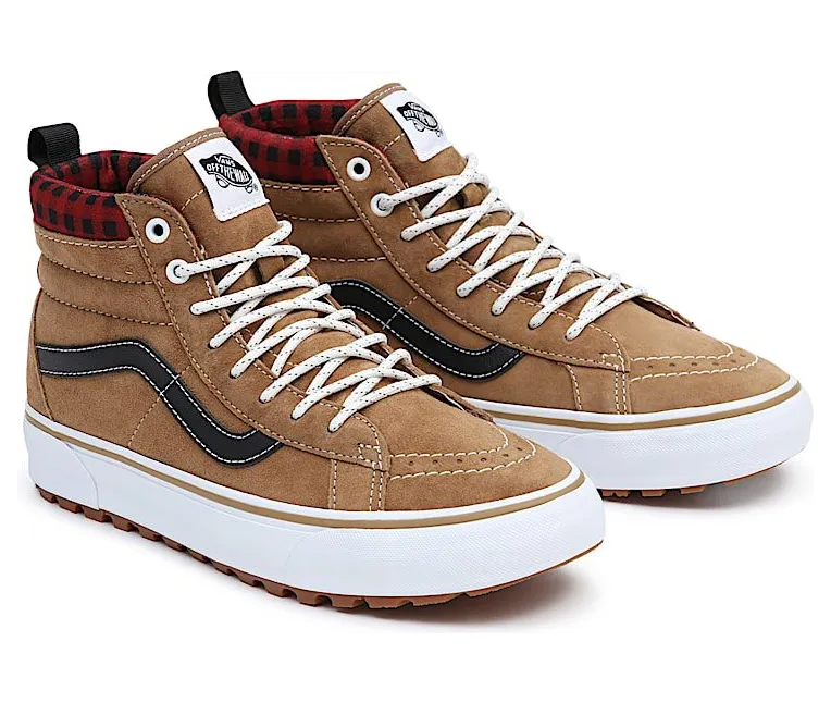 Vans Sk8-Hi MTE-1 Plaid Brown Red (VN0A5HZYY49)