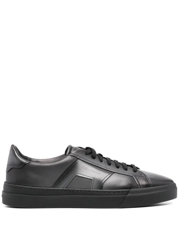 Santoni Loafers with dubbele gesp – Black (MBGT22018NEORGON)