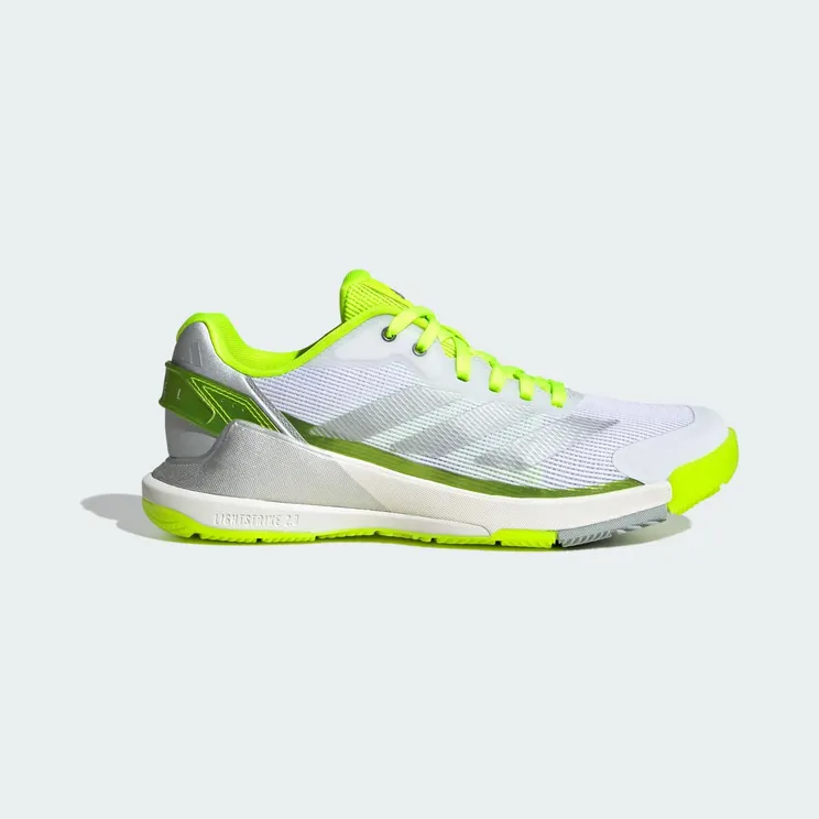 Adidas Crazyquick Lightstrike Padelschoenen Lucid Lemon / Silver Metallic / Wonder Silver (JR9325)