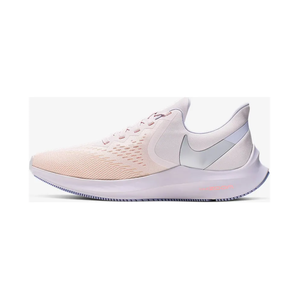 Nike Air Zoom Winflo 6 Pale Pink Washed Coral (W) “Pale Pink / Washed Coral / Oxygen Purple / Metallic Silver” (CK4475-600)