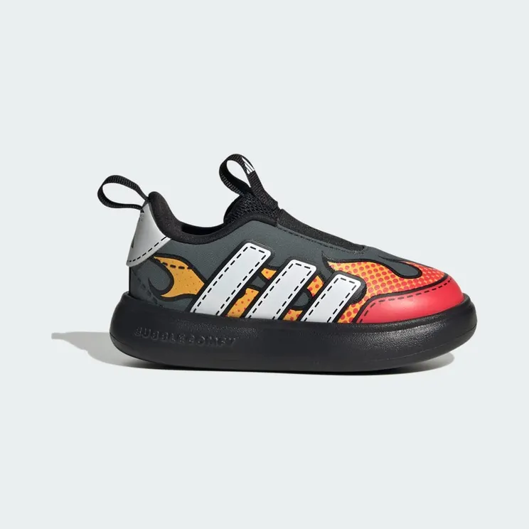 adidas Bubblecomfy Grey Lucid Red Flames (HP3642)