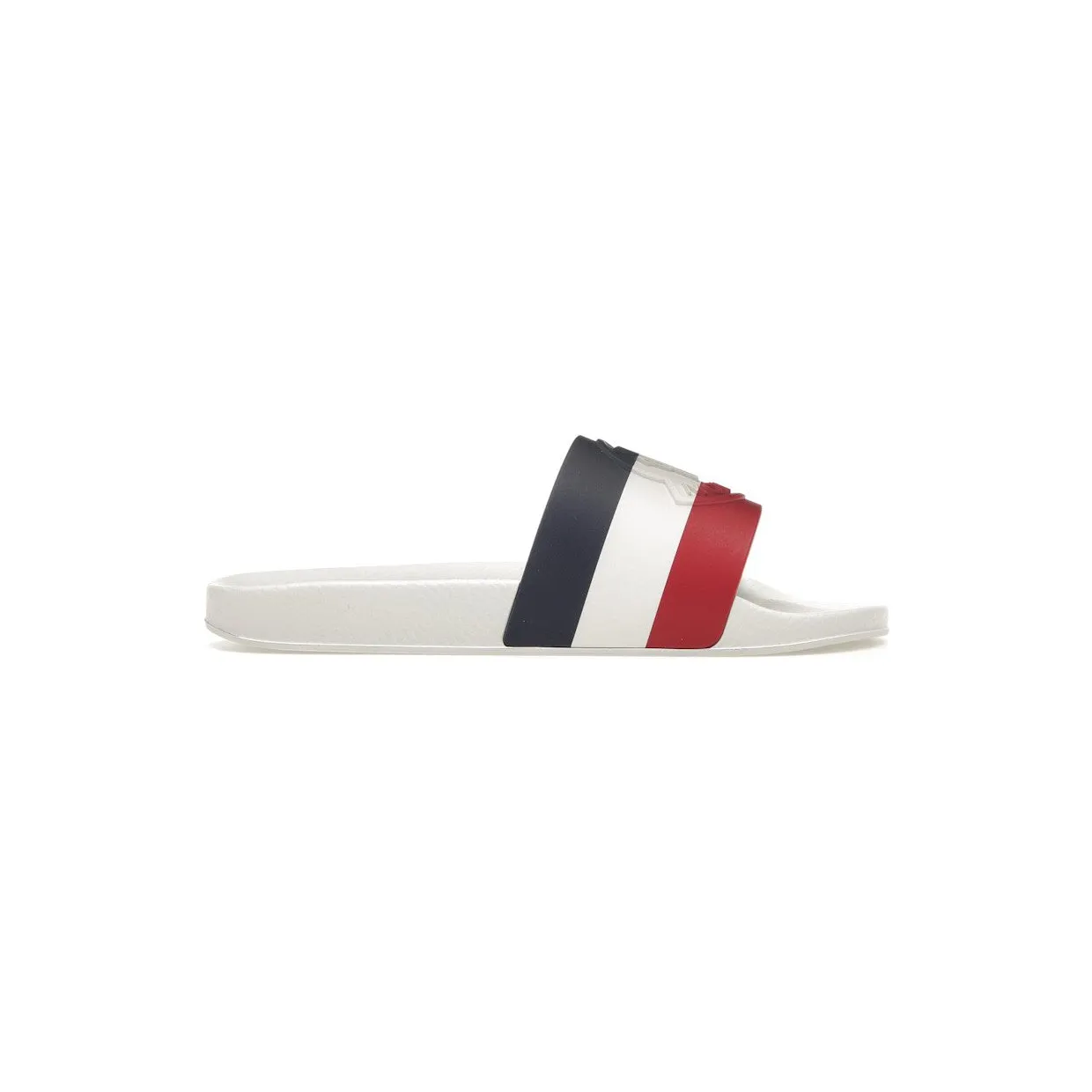 Moncler Basile Pool Slides White Tricolour (C7000001A49998)