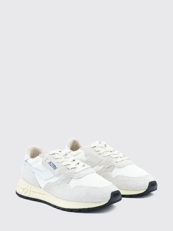 Autry Reelwind Nylon and Suede with Serrated Sole White 1 (WWLWYD02)