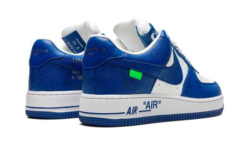 Nike Louis Vuitton Air Force 1 Low “Virgil Abloh – White/Blue” (1A9VAO)