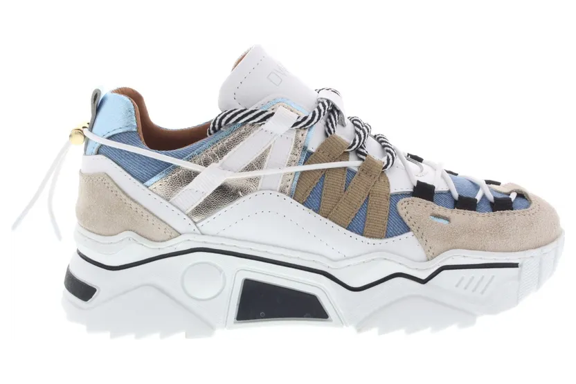 Dwrs label sneaker zand (J6870)