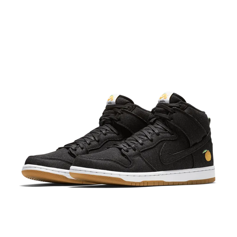 Nike SB Dunk High Momofuku Black/White-Laser Orange-Black (881758-071)