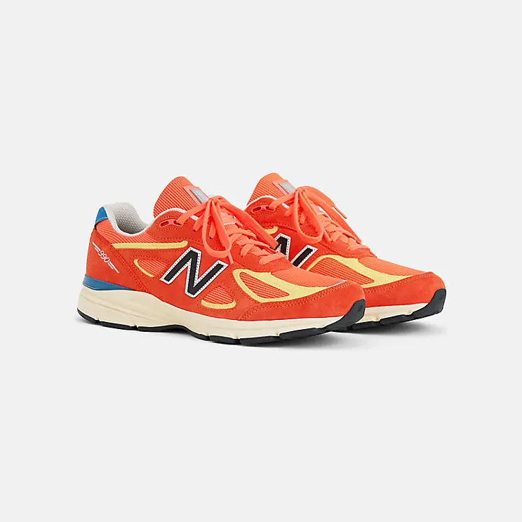 New Balance 990v4 – “Urgent Red / Maize / Afterglow” (U99076B)