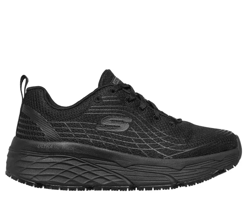 Skechers Work Slip-Resistant Relaxed Fit Max Cushioning Elite “Black” (108016ECBLK)