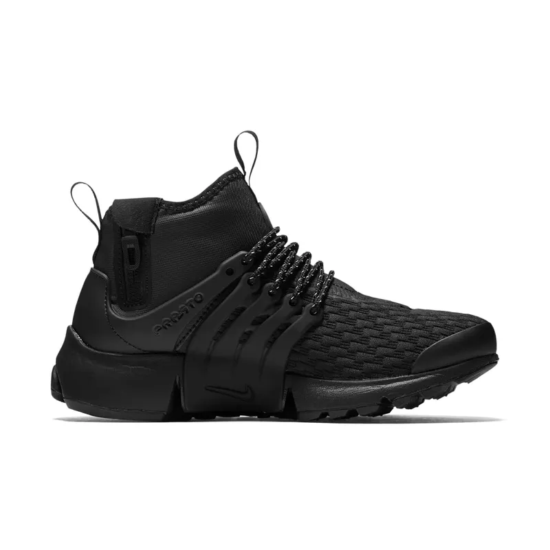 Nike Air Presto Mid Utility Triple Black (W) Black/Black-White (AA0674-003)