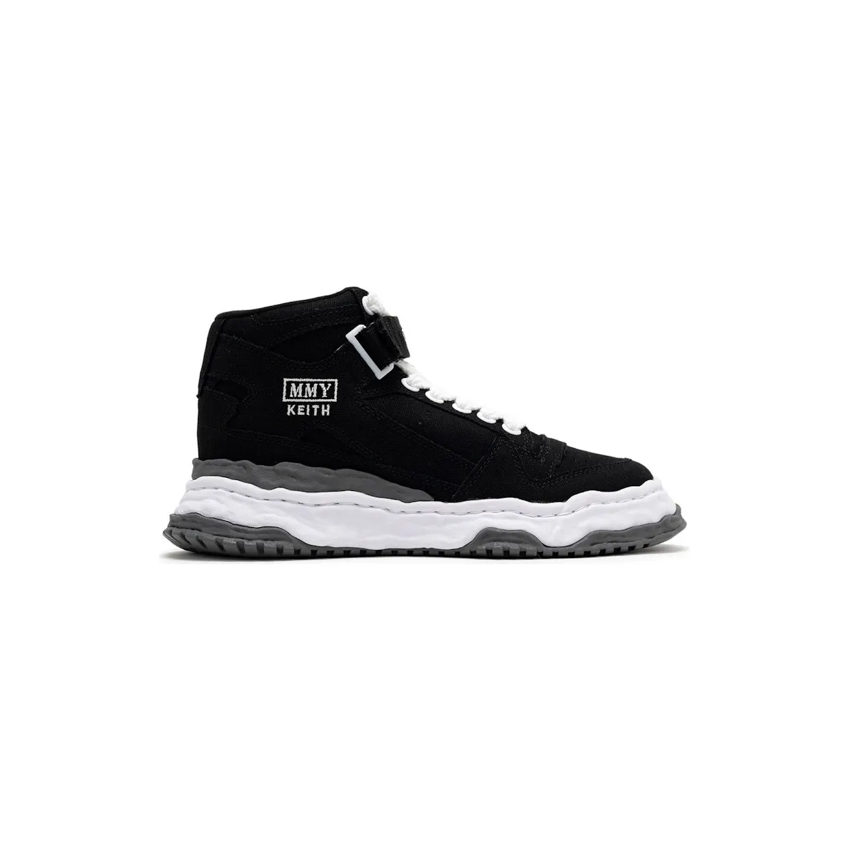 Maison Mihara Yasuhiro Keith OG Sole Canvas High Black White (A15FW739-BLK)