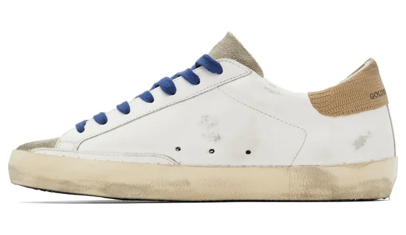 Golden Goose White & Taupe Super-Star Classic Sneakers (GMF00101.F003208.11178) (3)