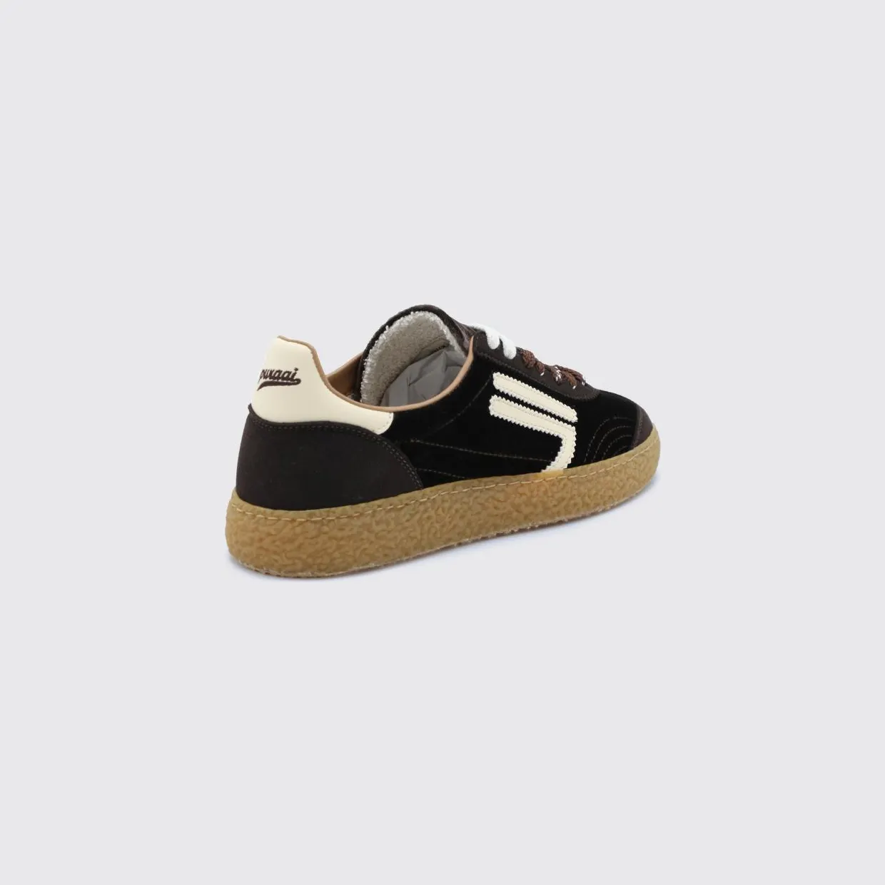 Puraai 6.01 XS Sneakers in Vegan Leather and Recycled Microsuede Brown (PU601X025) (2)