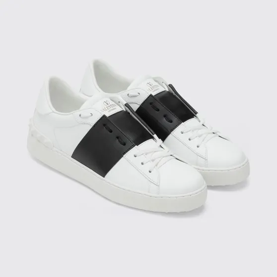 Valentino garavani Open Leather Sneakers White 1 (8W2S0781BLUA01)