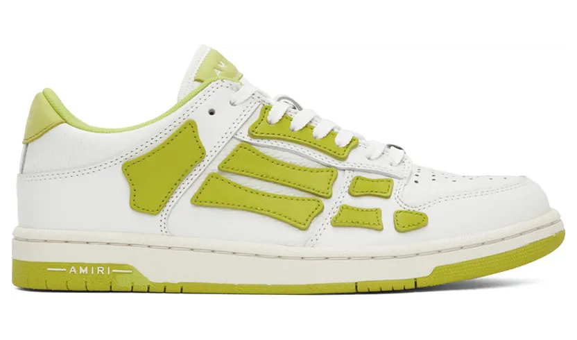 AMIRI Green & White Low Skel Low-Top Sneakers (PF22MFS003-146)