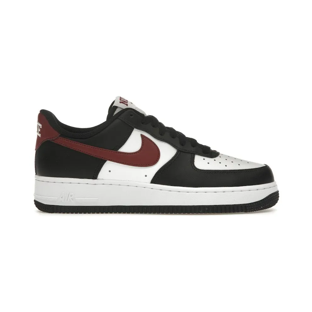 Nike Air Force 1 Low ’07 Black White Dark Team Red (FZ4615-001)