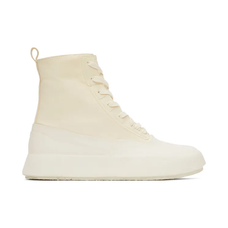 AMBUSH Off-White Leather Mix Hi Sneakers (BMIE002F21MAT0010310)