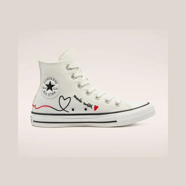 Converse Chuck Taylor All-Star Hi Made with Love White (171159F)