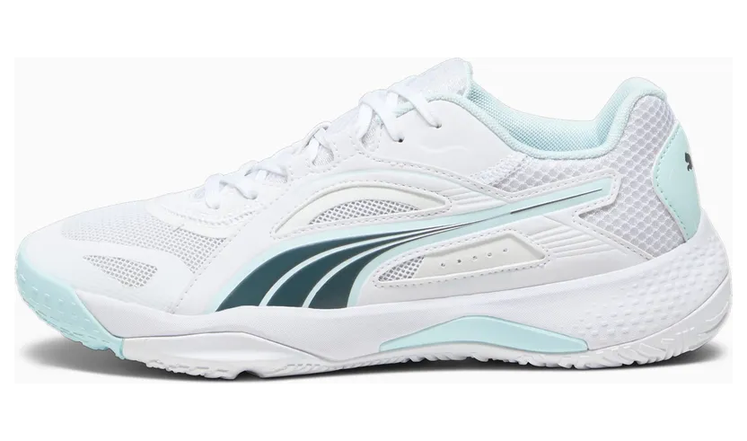 Puma Solarstrike II indoorsportschoenen Wit/Blauw/Grijs (106881-07)