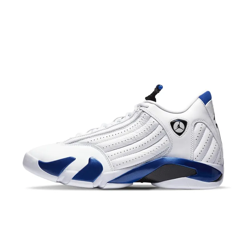 Jordan 14 Retro White Hyper Royal White/Black-Hyper Royal (487471-104)