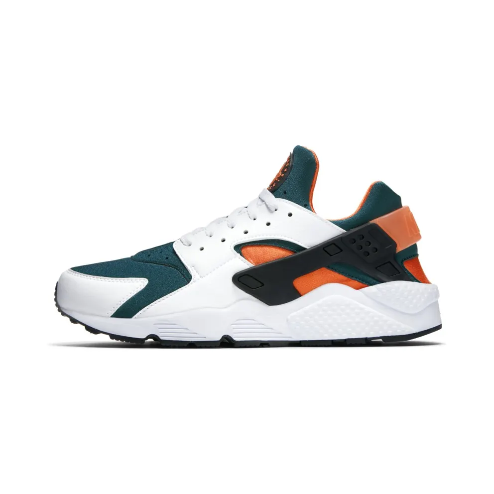 Nike Air Huarache Run Miami Hurricanes White/Black-Rainforest-Wild Mango (AT4254-102)
