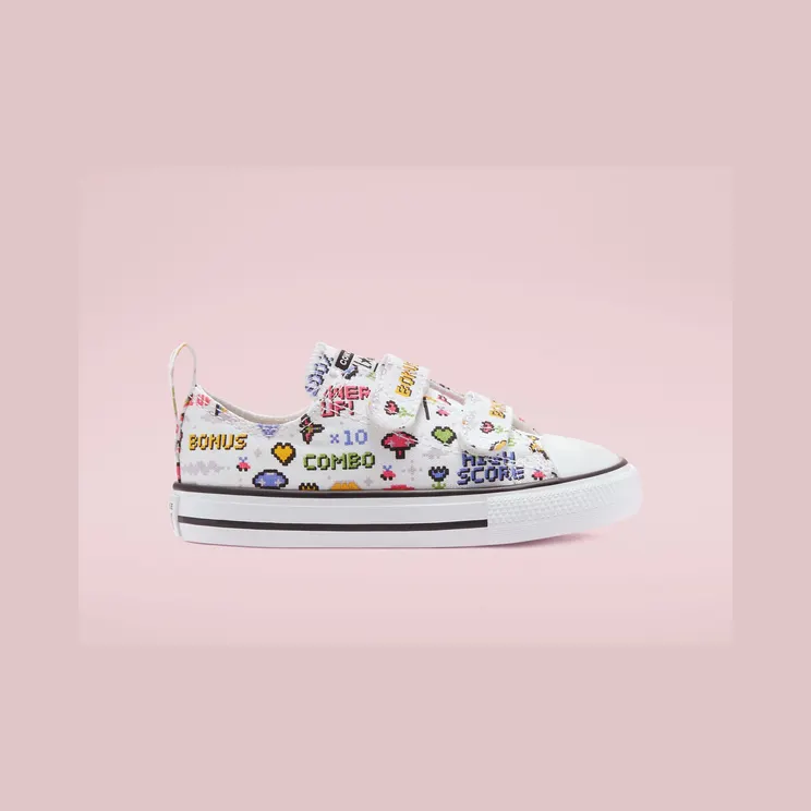 Converse Gamer Easy-On Chuck Taylor All Star Low Top White/black/bold Pink (770172C)
