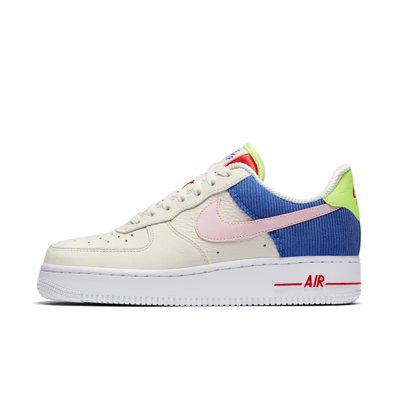 Nike Air Force 1 Low Corduroy (W) Sail/Arctic Pink-Racer Blue (AQ4139-101)