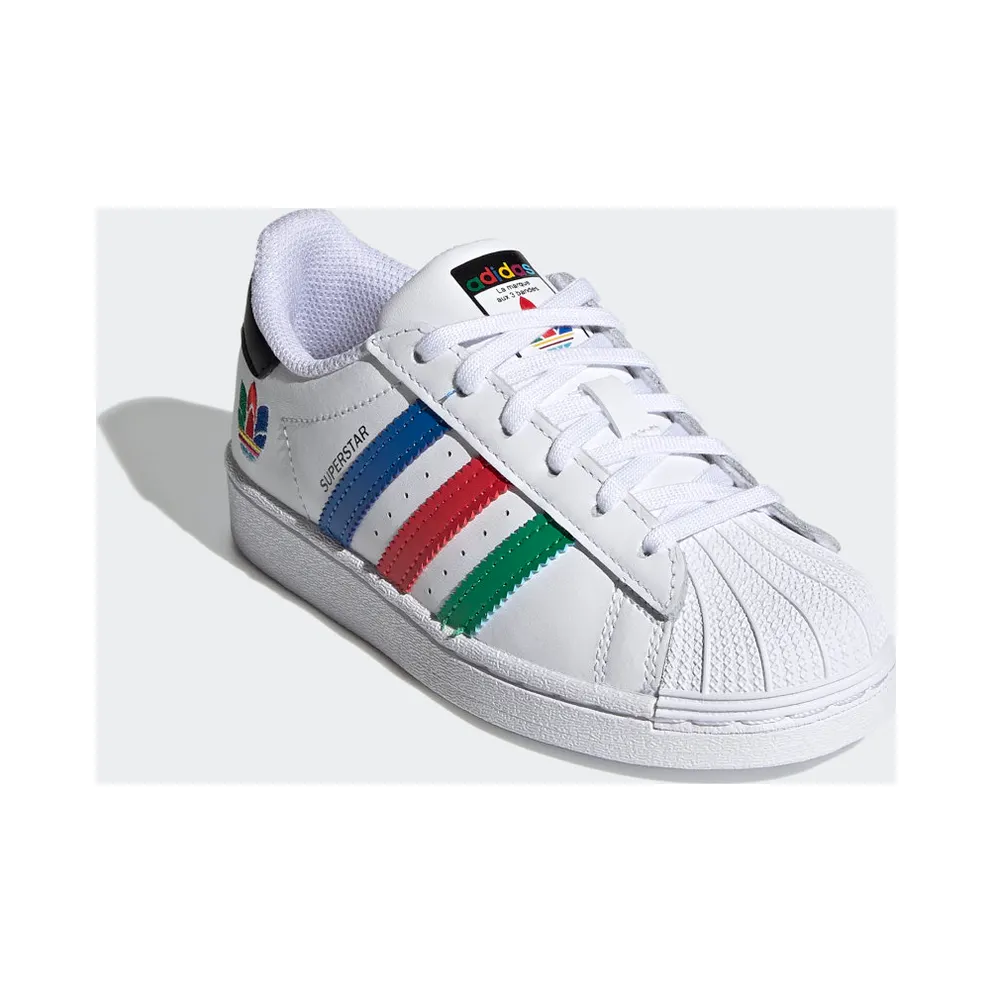 adidas Superstar Cloud White / Green / Core Black (FW5238)