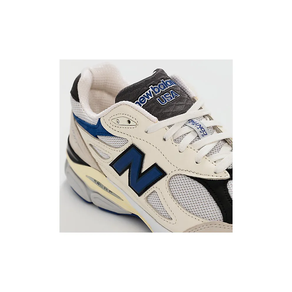 New Balance 990v3 MiUSA White Blue (M990WB3)