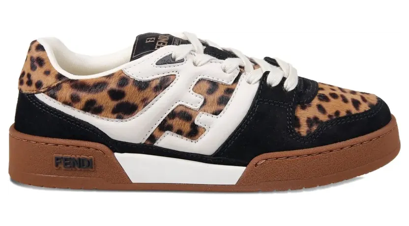 FENDI Match Sneakers mit Leoparden-Print – Braun (8E8625AY9G)