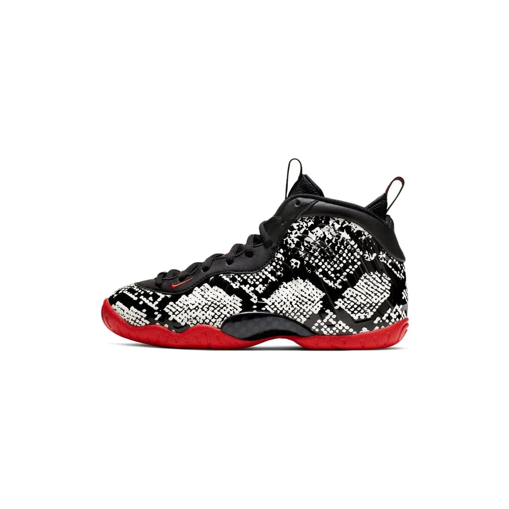 Nike Air Foamposite One Albino Snakeskin (GS) Sail/Habanero Red-Black (644791-104)
