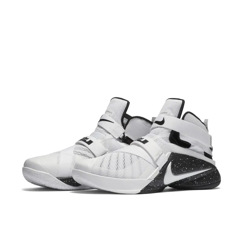 LeBron Soldier 9 “FLYEASE” White/Black-Silver (846246-110)
