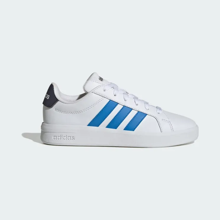 adidas Grand Court 3.0 Shoes Junior “Cloud White / Lucid Ray Blue / Aurora Onix” (JP9364)