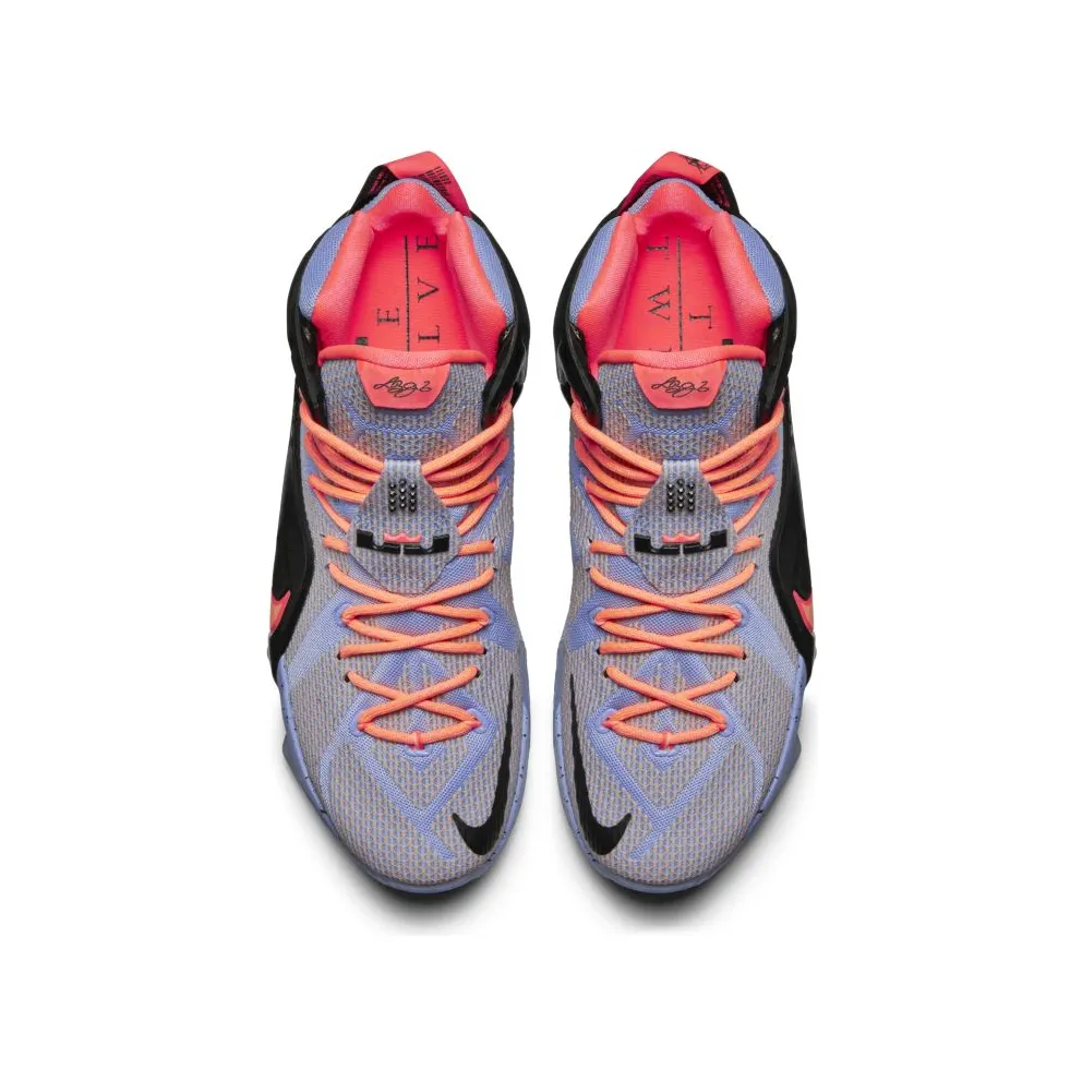 Nike LeBron 12 Easter Aluminum/Sunset Glow-Hot Lava-Black (684593-488)