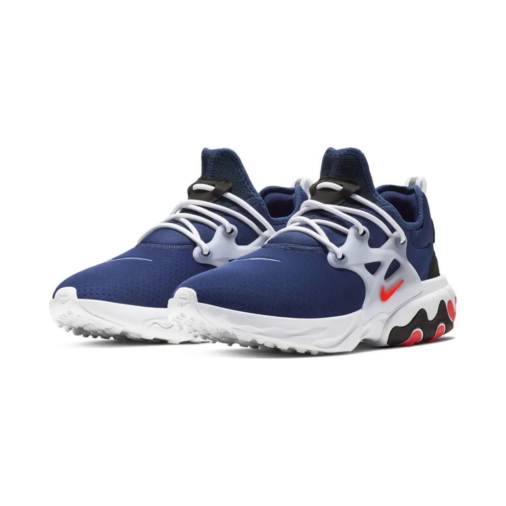 Nike React Presto Rabid Panda Blue Void/Habanero Red-Team Red-Black-White (AV2605-400)
