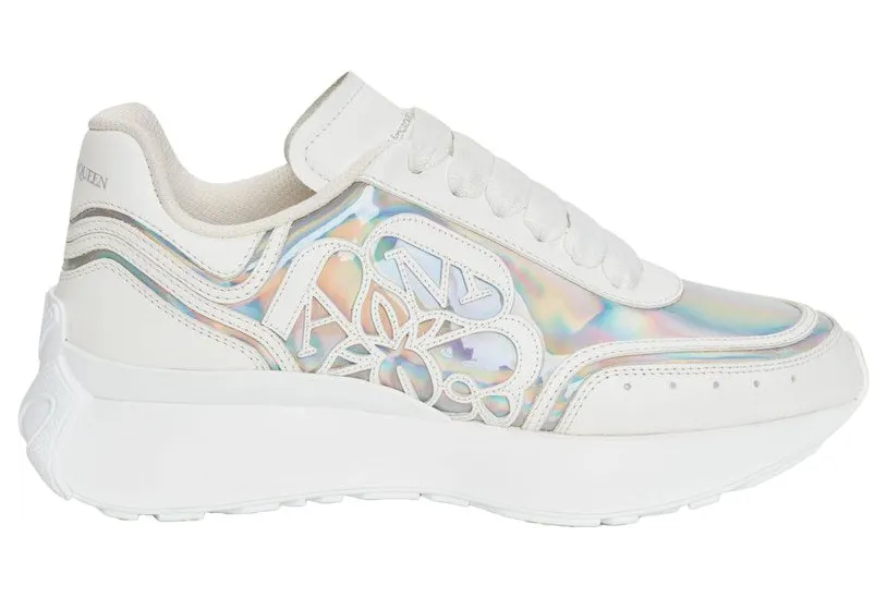 Alexander McQueen Sprint Runner White Iridescent (742738W4K538113)