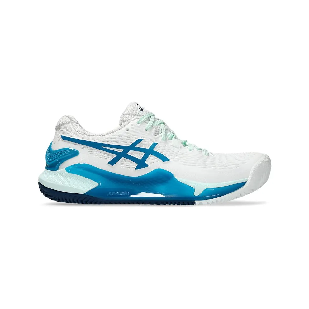 ASICS Gel-Resolution 9 Clay White Teal Blue (1042A224-102)