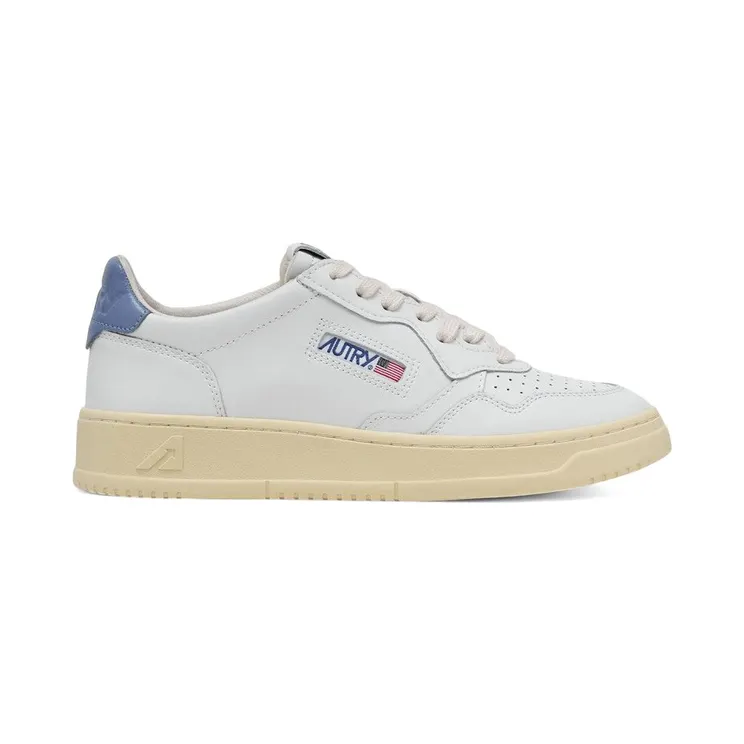 Autry Medalist Leather Low White Tempest (AULW-LL89)