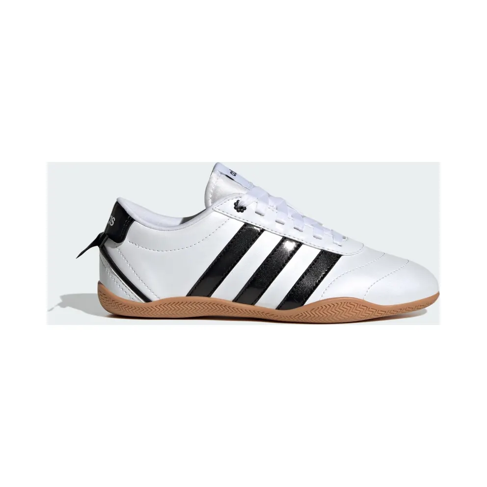 Adidas GRAND COURT LO Shoes JUNIOR Girls Cloud White / Core Black / Hi-Res Yellow (KI3061)