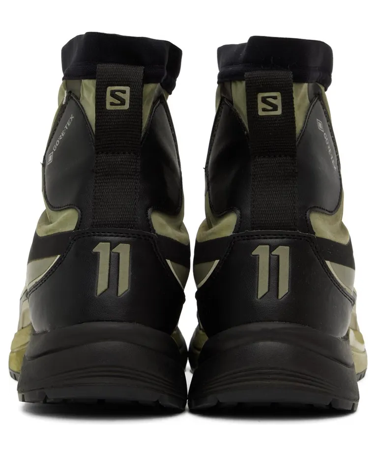 11 by Boris Bidjan Saberi Khaki & Black Salomon Edition Bamba 2 GTX High WEHR GRÜN (254 11xS) (2)