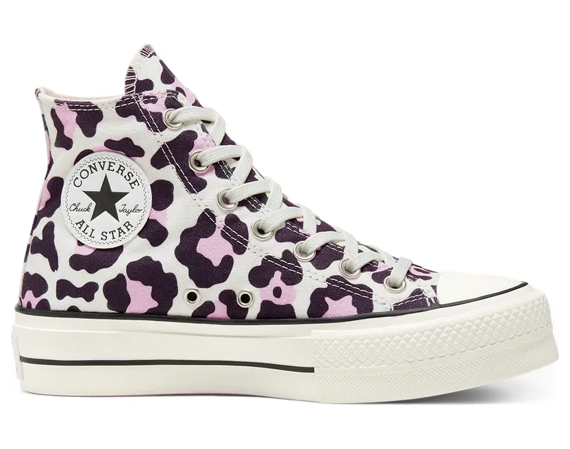 Converse Leopard Platform Chuck Taylor All Star High Top Vintage White/multi/black (568002C)