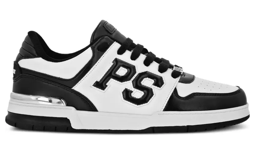 Plein Sport Andrika leren sneakers met logo – Zwart (FAESUSC0798SLE004N)